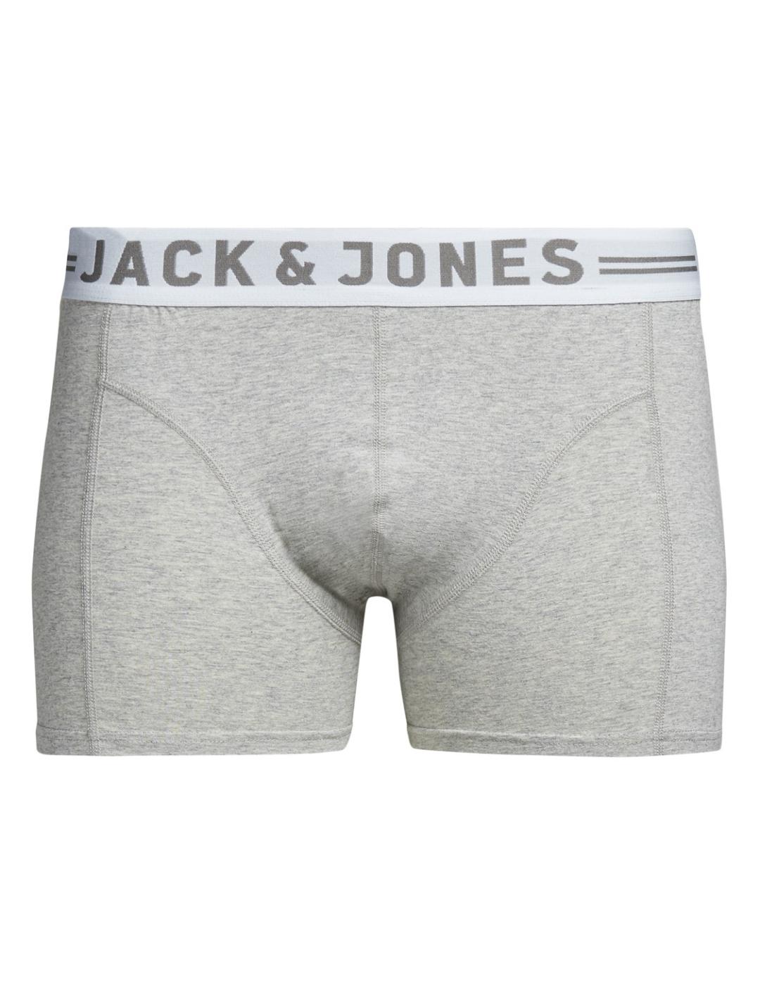 Intimo Jack&Jones Trunks Noos gris de hombre -j