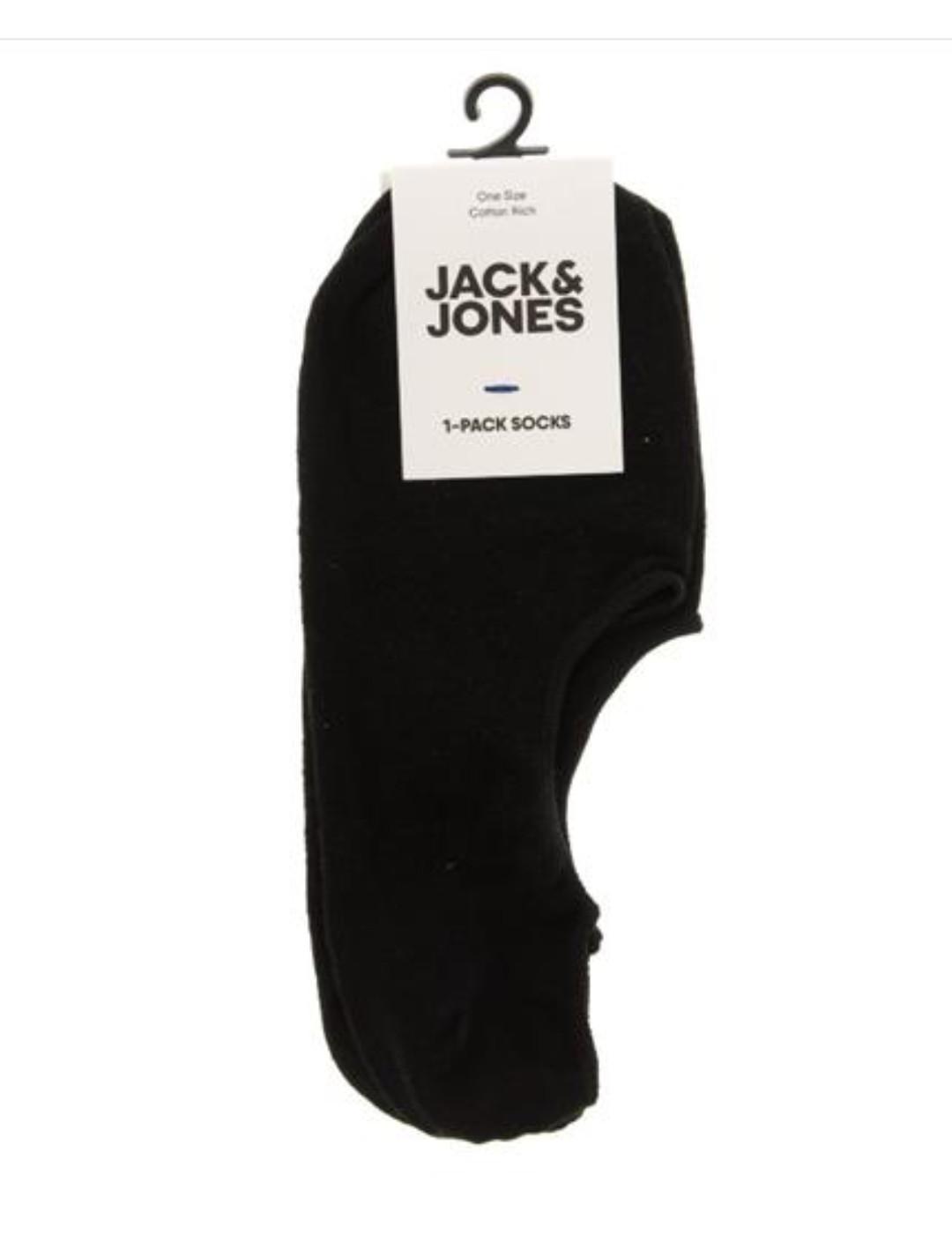 Calcetines Jack&Jones negro tobillero de hombre-