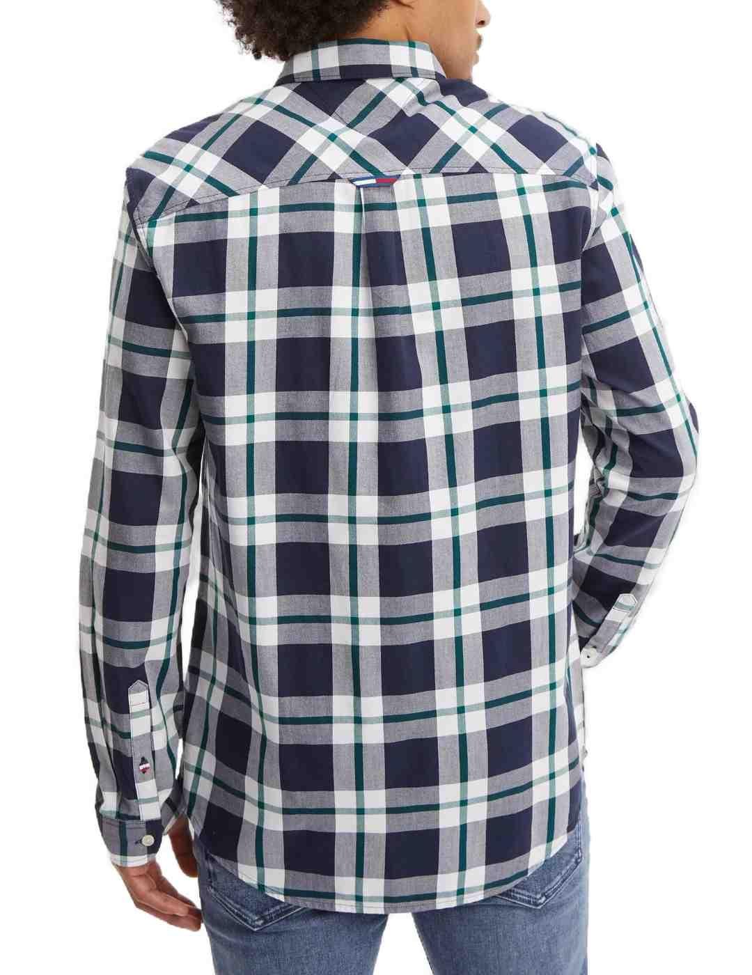 Camisa Tommy Jeans Essential Cuadros De Hombre B