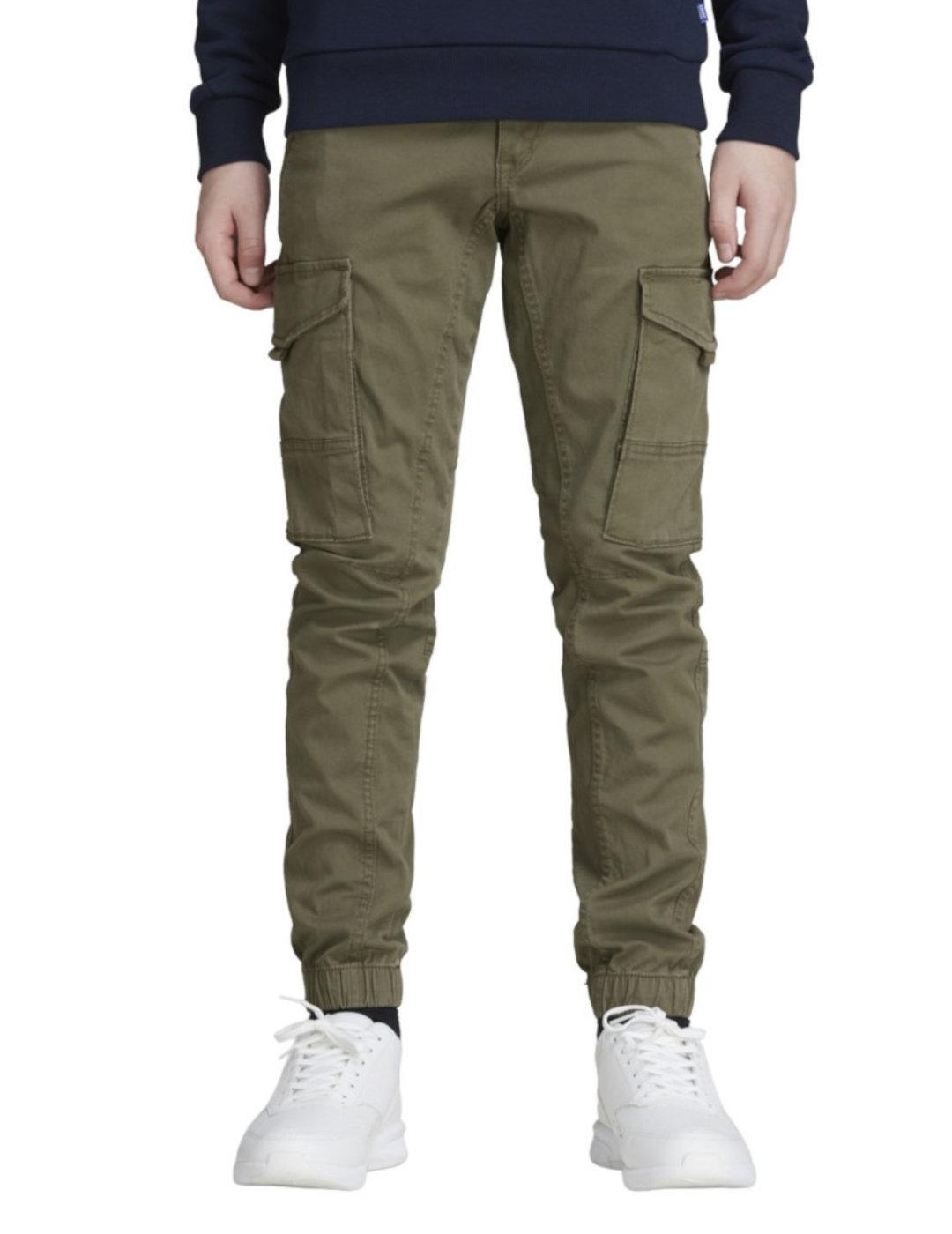 Pantalon cargo Jack/df01Jones Junior verde para niño-/df01