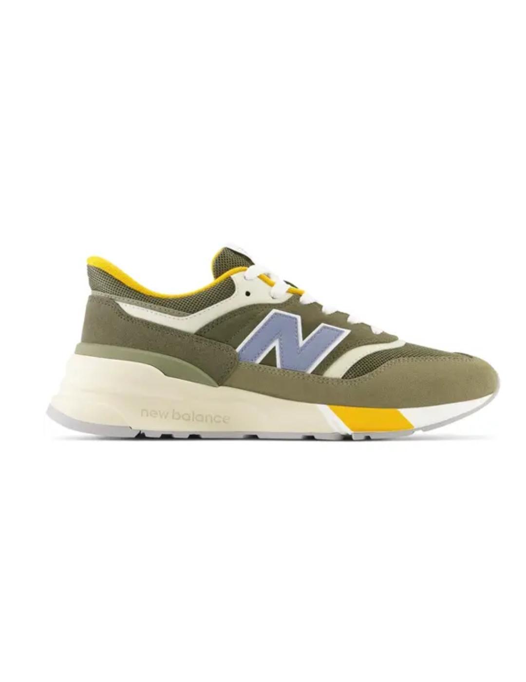 Zapatillas New Balance 997 verde/amarilla para hombre