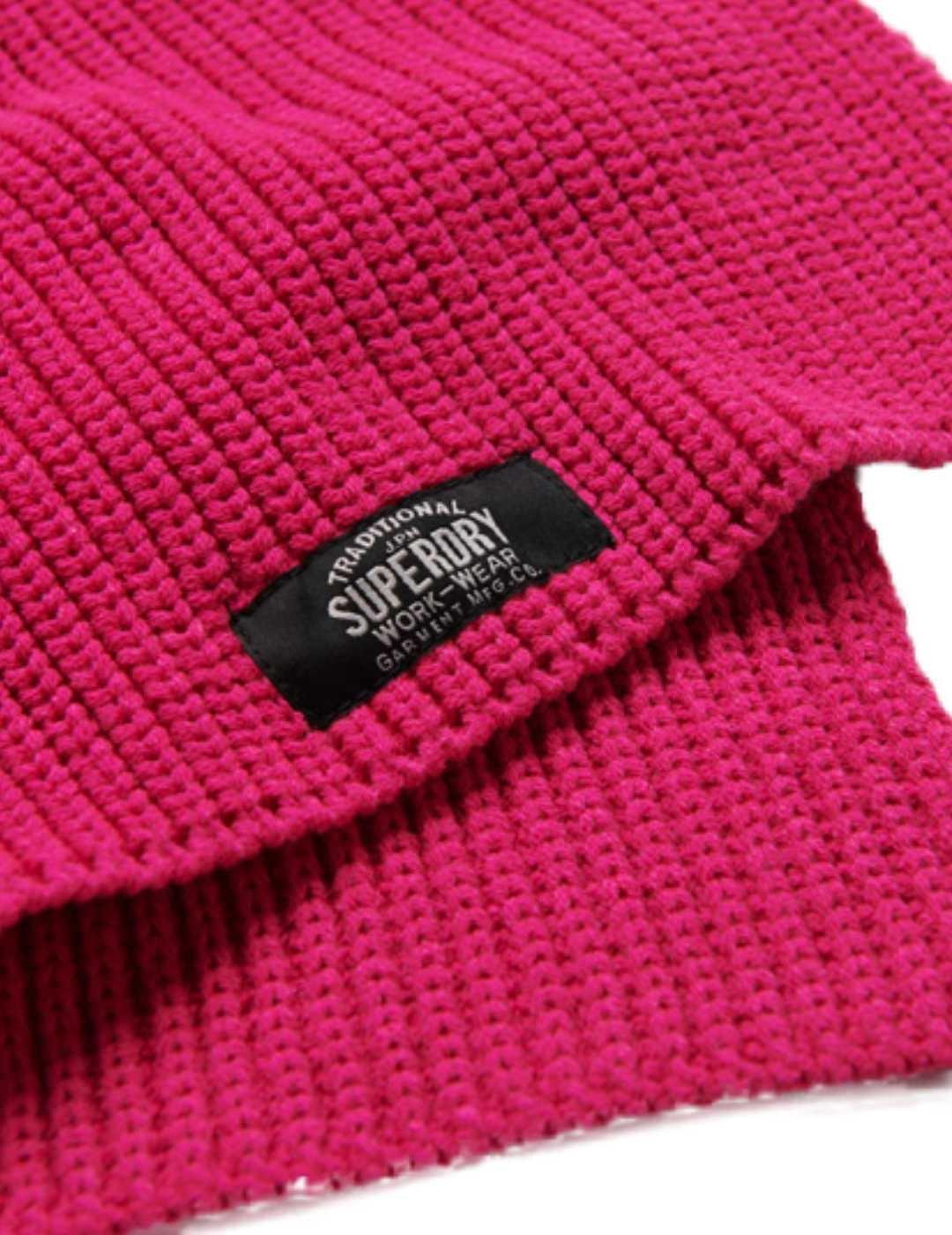 Bufanda Superdry Classic rosa para mujer
