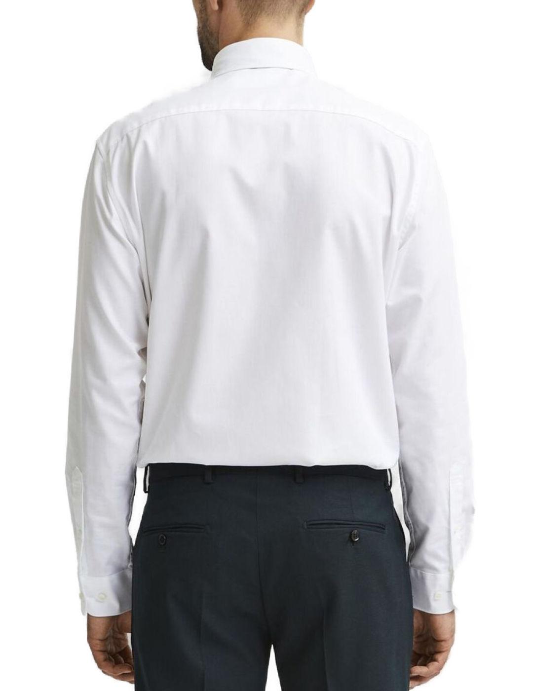 Camisa Selected Methan de vestir slim fit blanca de hombre