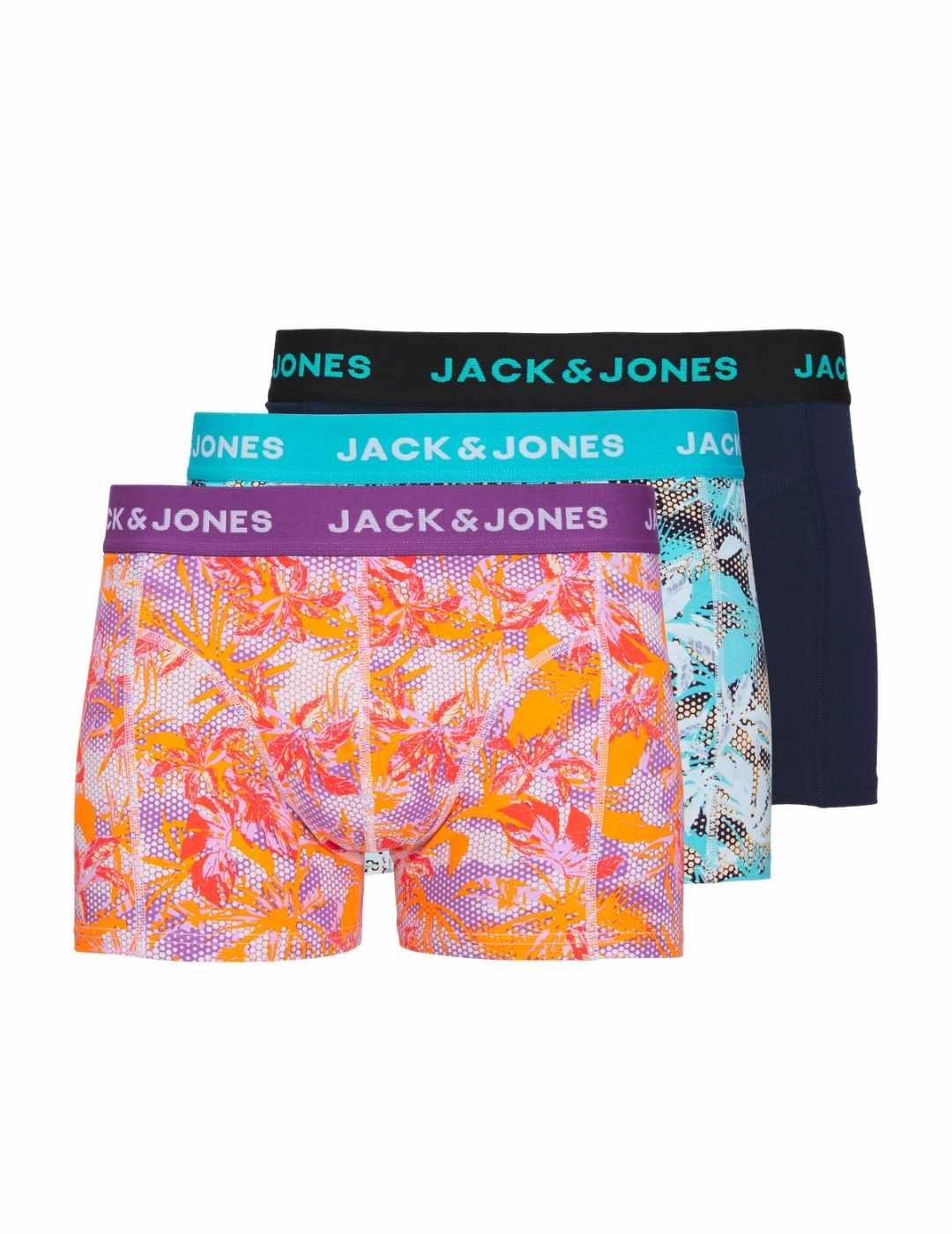 Intimo Jack&Jones pack3 varios colores para hombre