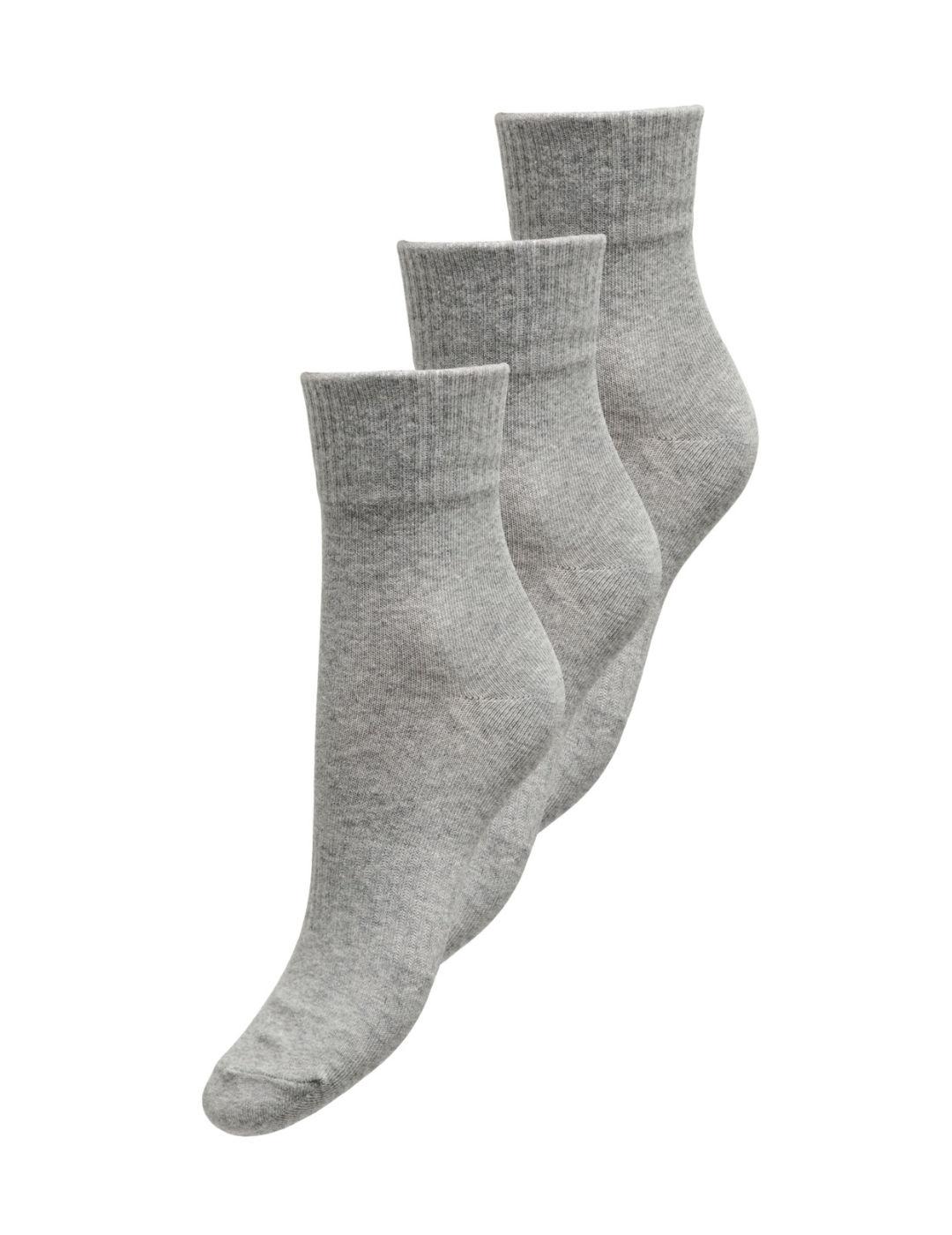 Calcetines Only Tinne gris para mujer