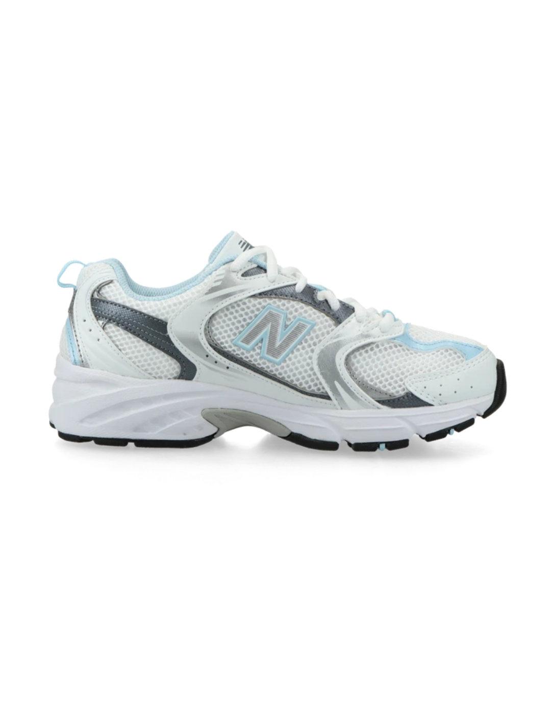 Zapatillas New Balance 530 blancas y azules para mujer
