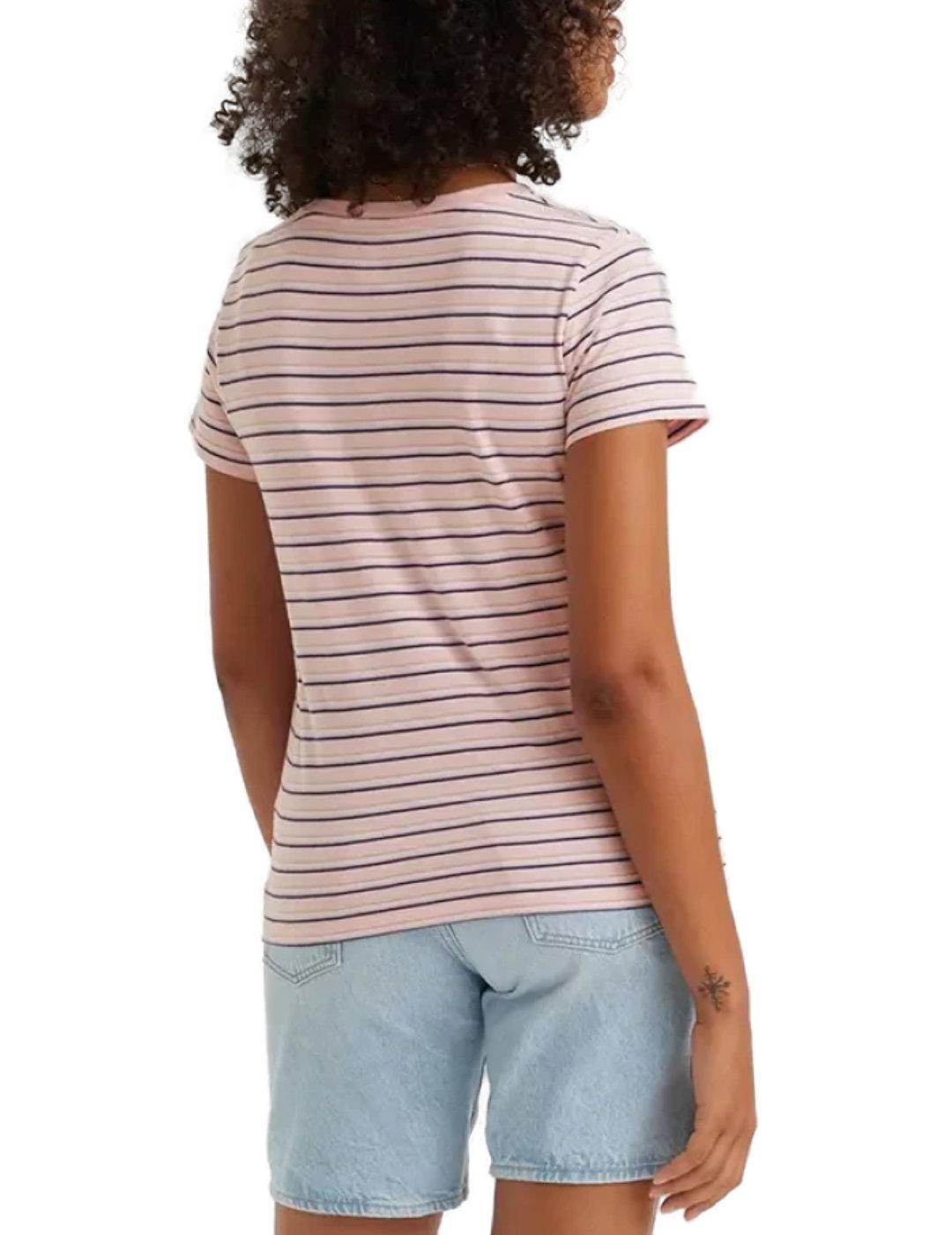 Camiseta Levi's Cool Stripe en rosa rayas para mujer