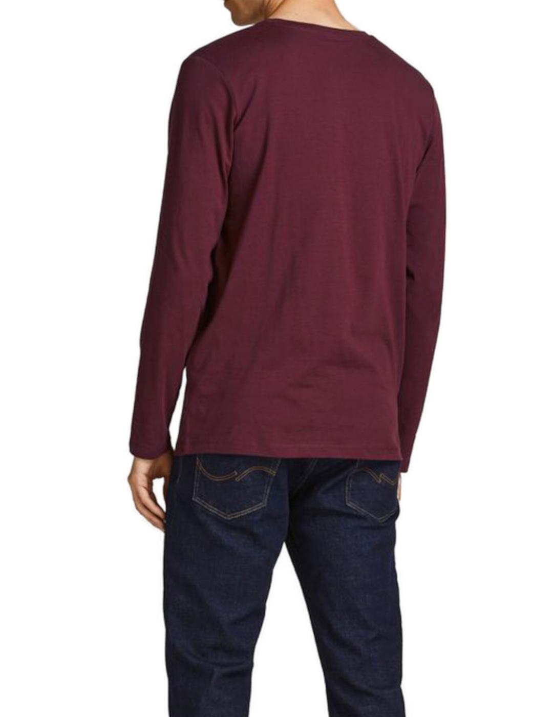 Sudadera Jack-Jones Herro granate para hombre-z