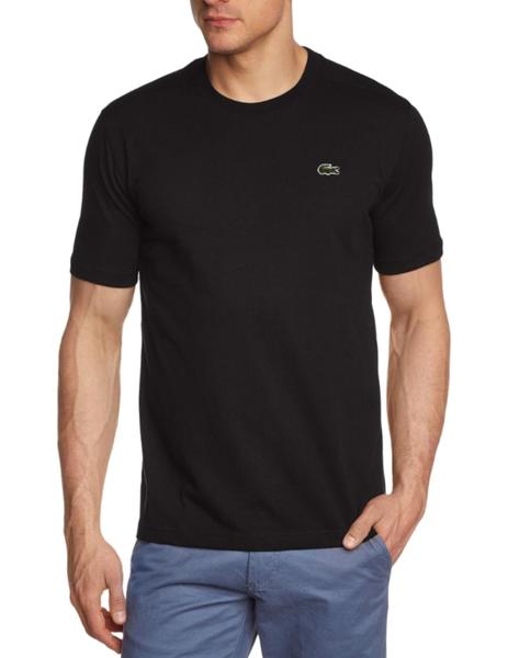 Camiseta básica Lacoste negra para hombre-