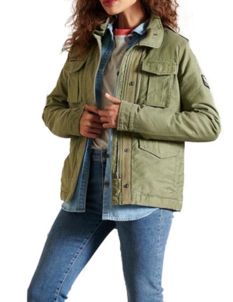 Chaqueta Superdry Rookie verde mujer-z