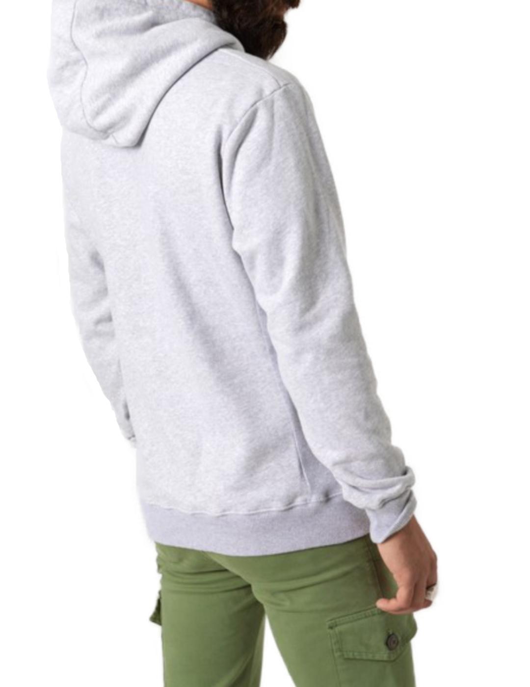 Sudadera Hombre Altonadock Capucha C/Cremallera Gris