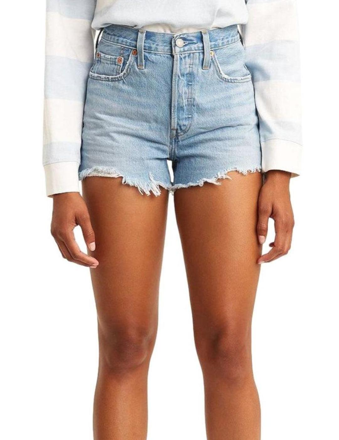 Short Levi's 501 azul de mujer -a