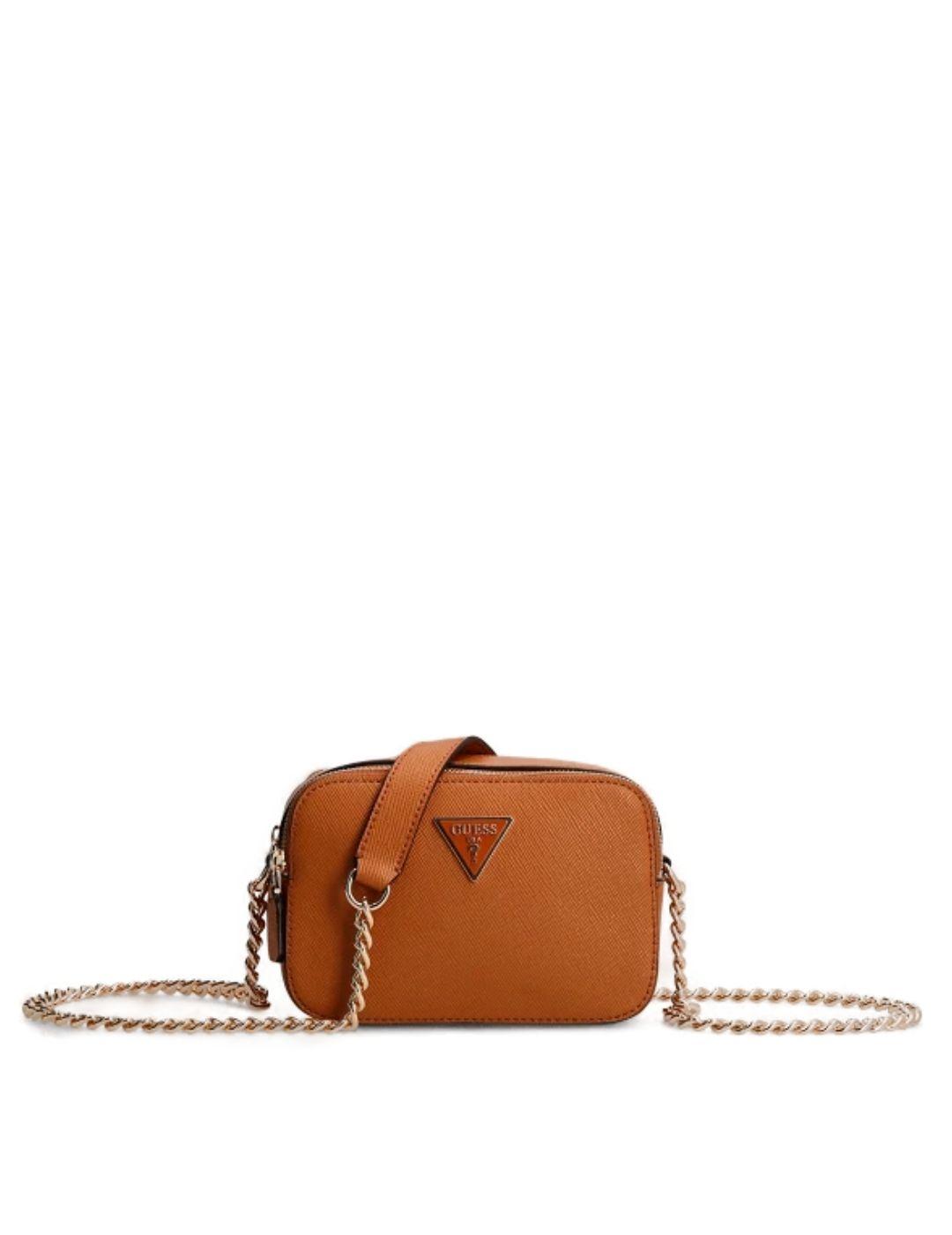 Bolso bandolera Guess Noelle marrón para mujer -a