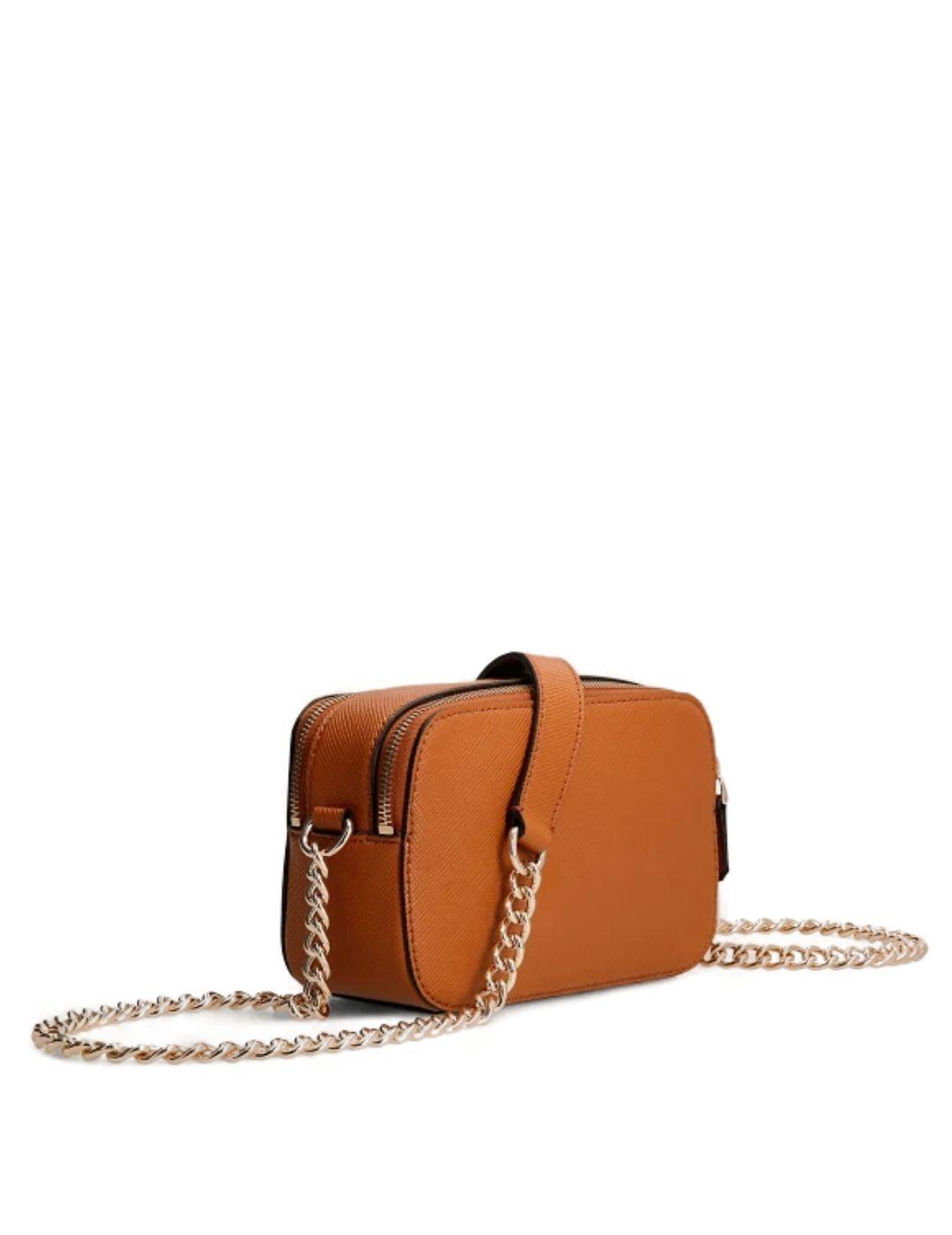 Bolso bandolera Guess Noelle marrón para mujer -a