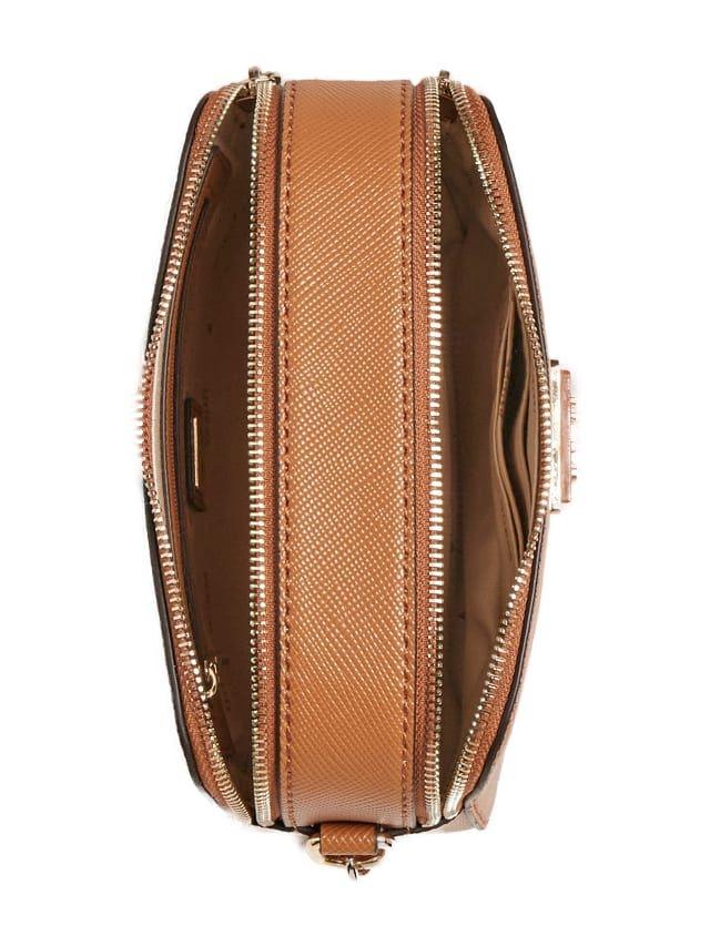 Bolso bandolera Guess Noelle marrón para mujer -a