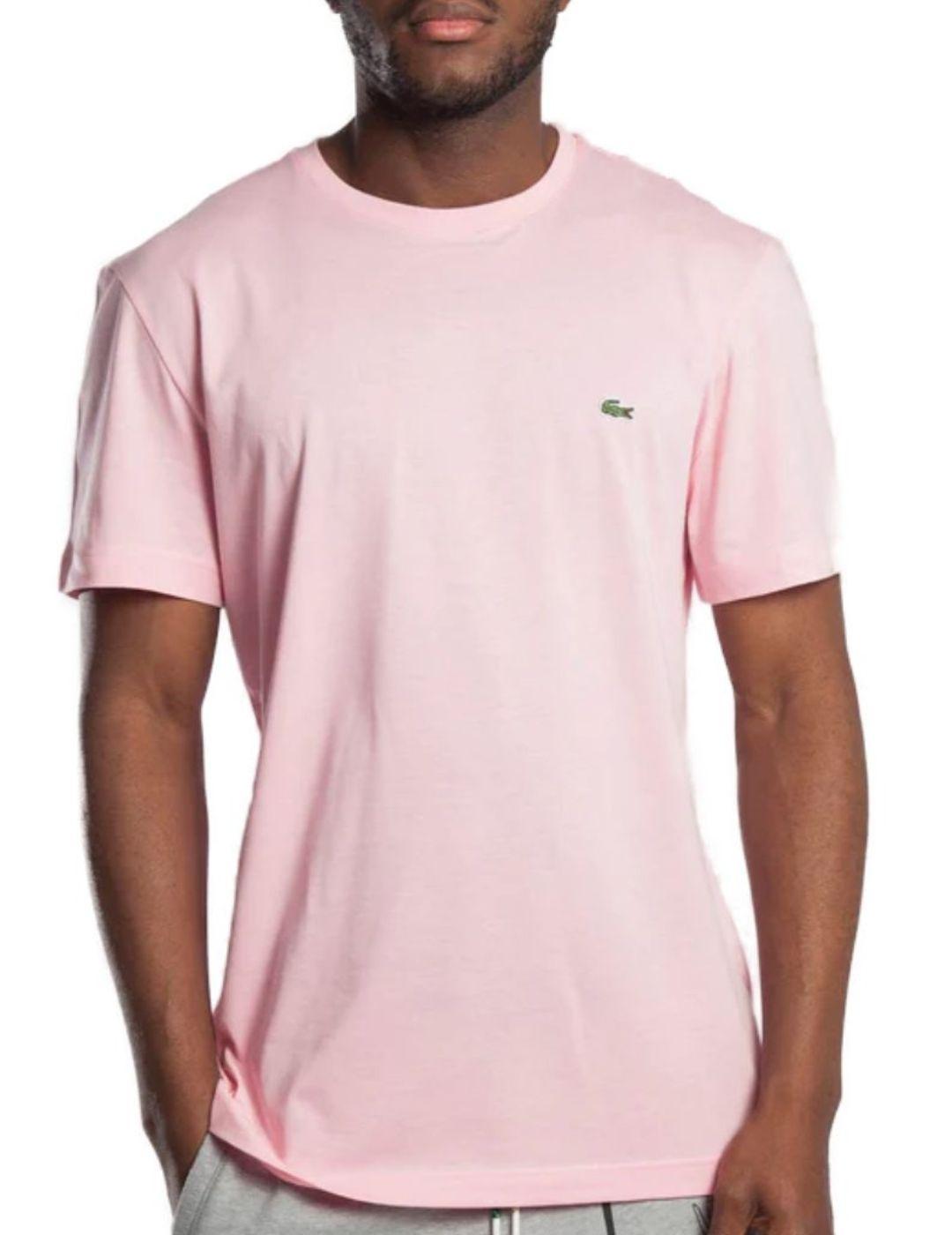sociedad préstamo Excesivo Camiseta Lacoste rosa de hombre-b