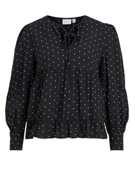 Blusa Vila Siri negra para mujer -b