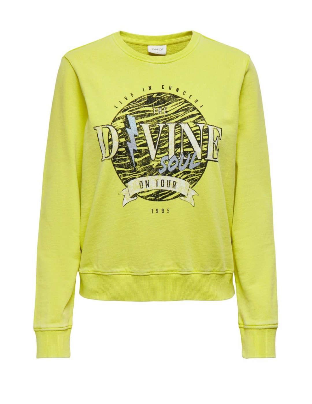 Sudadera Only Lucinda Amarillo Para Mujer -b