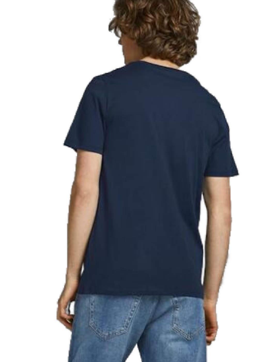 Camiseta Jack&Jones Eco Logo azul para hombre -b