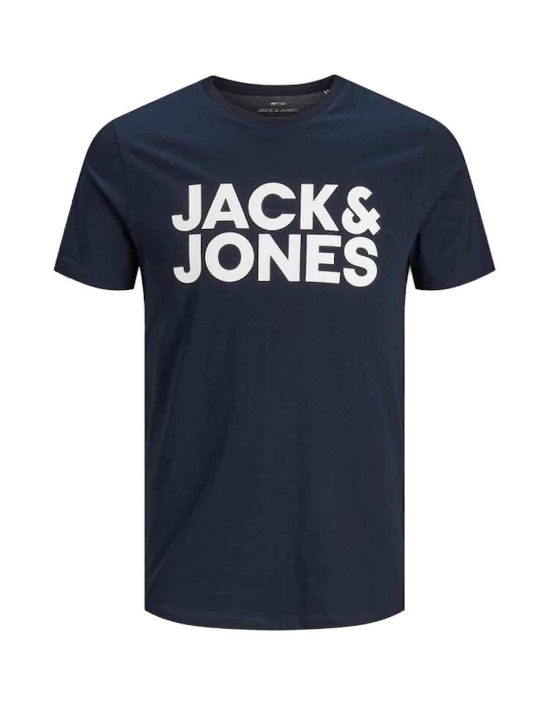 Camiseta Jack&Jones Eco Logo azul para hombre -b