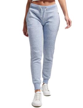 Pantalon Superdry logo marino para mujer-b