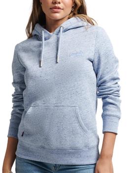 Sudadera Superdry Logo marino para mujer-b