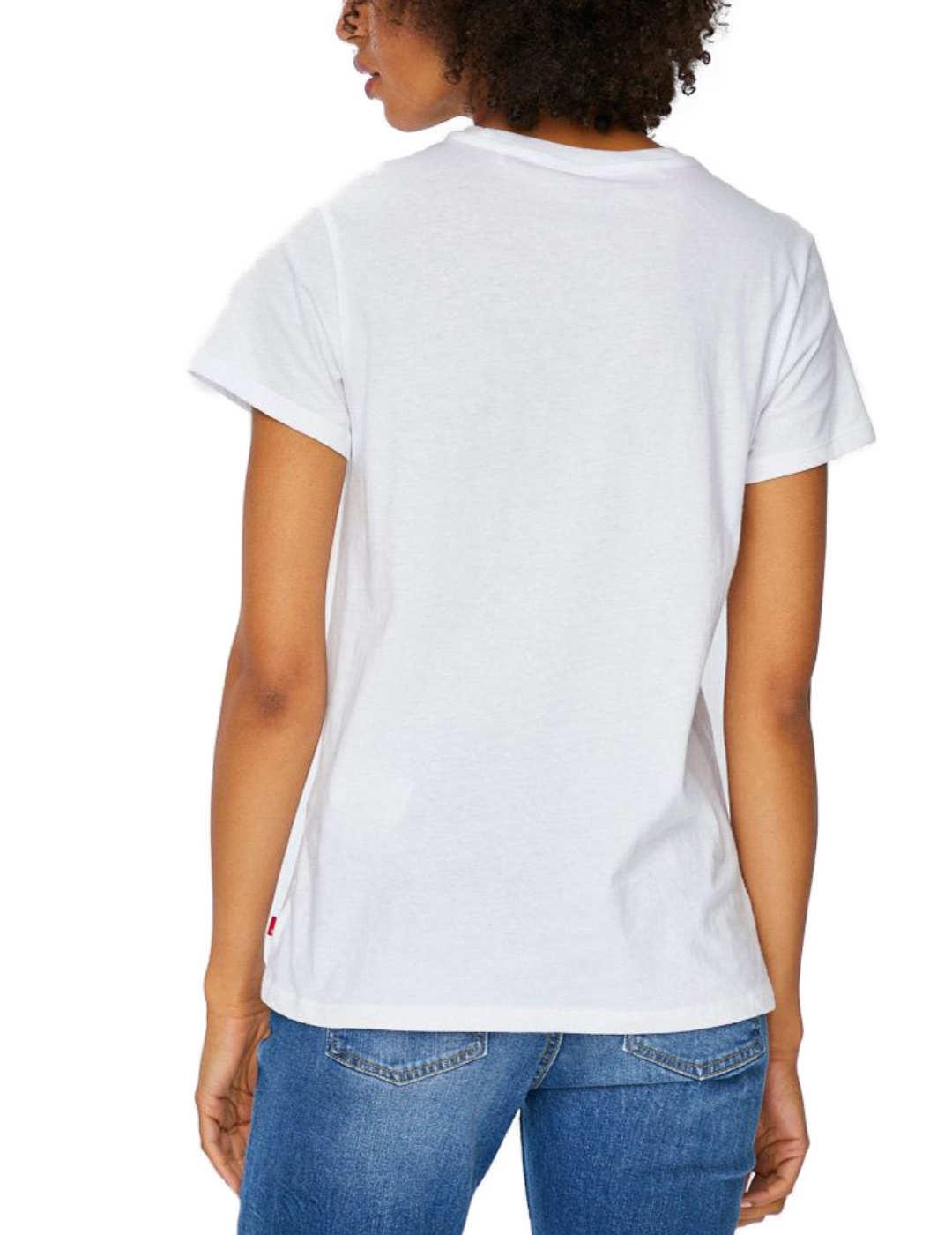 Camiseta Levis manga corta blanca Regular mujer-t