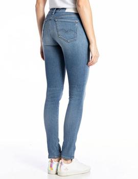 Vaquero Replay Luzien skinny azul para mujer-b