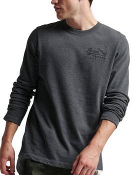 Camiseta Superdry Vintage gris para hombre-b