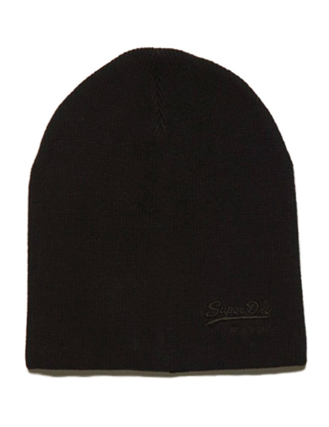 Gorro Superdry Vintage Negro Para Hombre-b