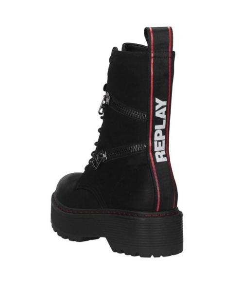 Bota Replay biker negro para mujer b