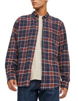 Camisa Jack&Jones Classic de cuadros en rojo para hombre