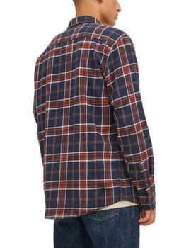 Camisa Jack&Jones Classic de cuadros en rojo para hombre