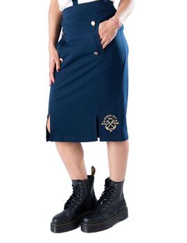 Falda Animosa Navy mid marinera para mujer