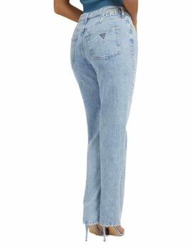 Pantalon vaquero Guess Hollywood slim azul para mujer