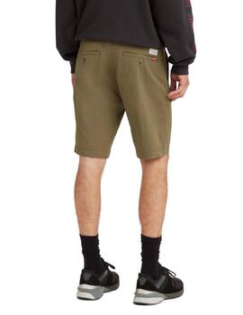 Bermudas Levi´s tipo chino verde oliva corto para hombre