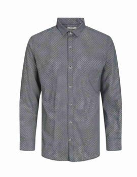 Camisa Jack&Jones Sandic azul estampada para hombre