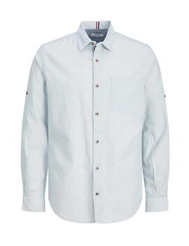 Camisa Jack&Jones Summer celeste para hombre-c