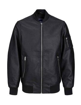 Bomber Jack&Jones Junior Rocky negra para niño