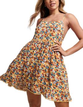 Vestido corto Supedry Vintage mini flores para mujer