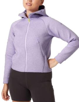 Chaqueta Helly Hansen Ocean lila con capucha para mujer