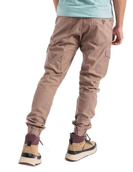 Pantalon Guess New Kombat marron cargo para hombre