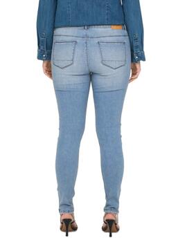 Pantalon vaquero Only Carmakoma Karla azul claro para mujer