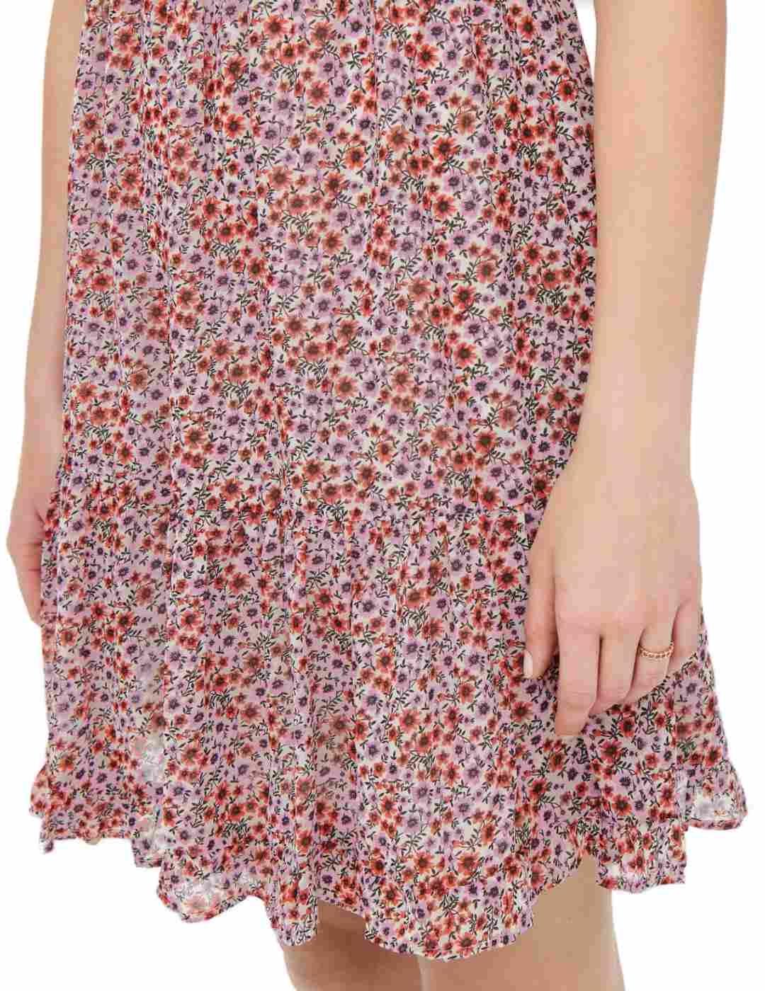 Vestido Only Ann estampado floral midi de mujer