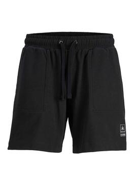 Bermuda deportiva Jack&Jones negra para hombre-Oc