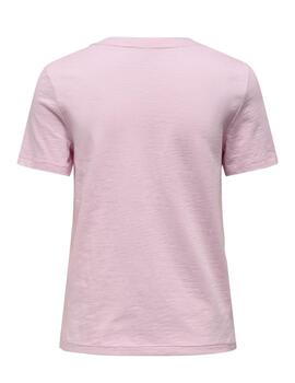 Camiseta Only Philine rosa daydreamer de mujer