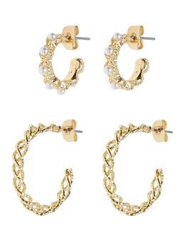 Pendientes Only Allison dorados de aro para mujer