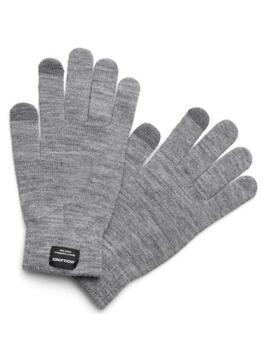 Guantes Jack&Jones Henry de punto gris claro de hombre