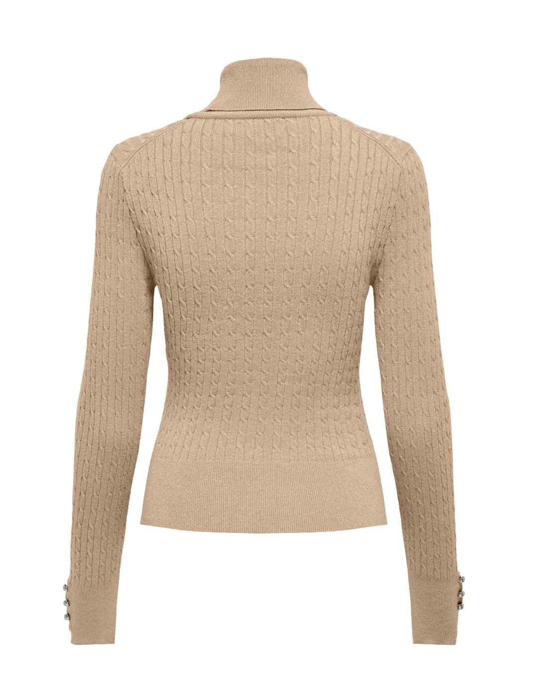 Comprar Jersey de cuello alto para mujer, suéter holgado de punto