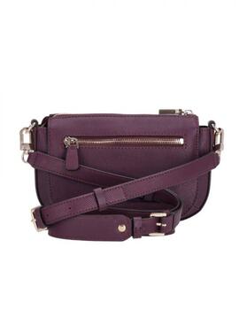 Bolso Guess Brynlee mini granate para mujer